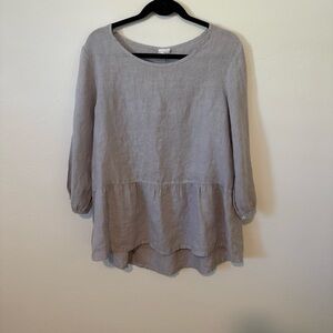 Pure Match 100% linen blouse